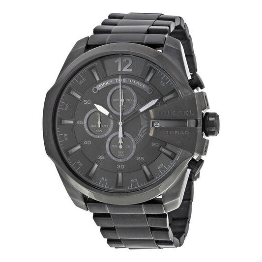 Diesel Mega Chief  Chronograph Black Dial Men's Watch DZ4355