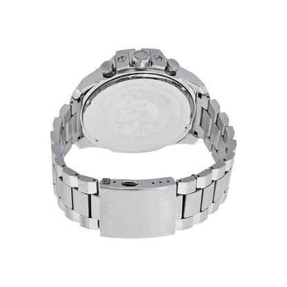 Diesel Mega Chief Chronograph White Dial Men's Silver Watch DZ4328
