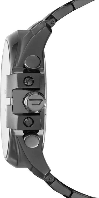 Diesel Mega Chief Chronograph Grey Dial Gunmetal Men's Watch DZ4282
