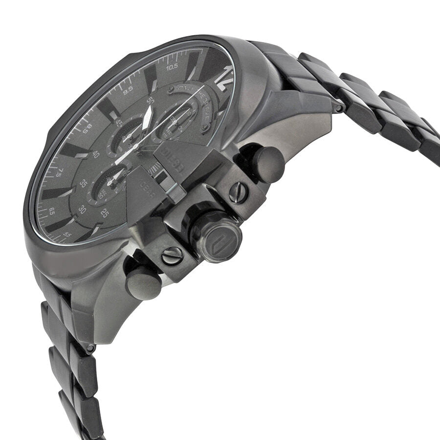 Diesel Mega Chief  Chronograph Black Dial Men's Watch DZ4355