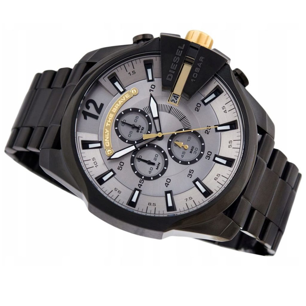 Diesel Mega Chief Men’s Chronograph Black IP Stainless Steel Watch DZ4479