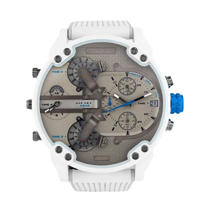 Diesel Mr. Daddy 2.0 Chrono White and Gray Men's Watch DZ7419