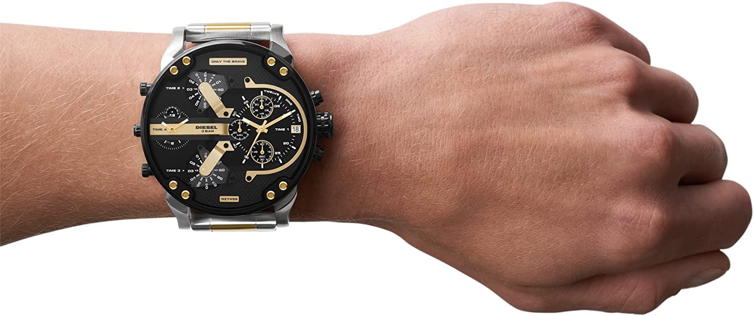 Diesel Mr. Daddy 2.0 chronograph watch worn on wrist