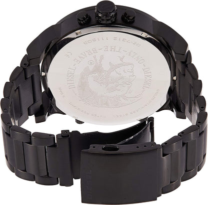 Diesel Mr Daddy watch caseback with engraved branding and dial details visible