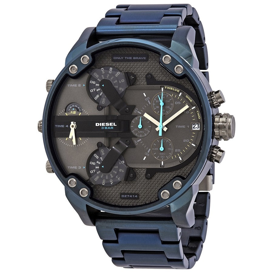 Diesel Big Daddy Blue Steel Men's Watch DZ7414