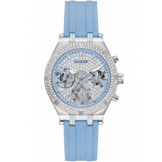 Guess Heiress Blue Silicone Strap Women's Watch GW0407L1