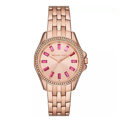 Michael Kors Mini Pilot Pavé Rose Gold Women's Watch - MK7367