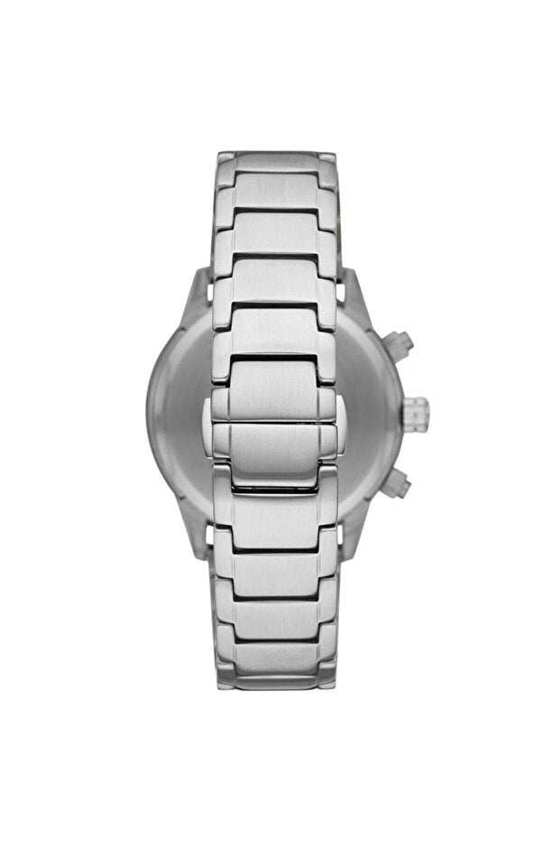 Rear view of Emporio Armani AR11306 showing stainless steel bracelet and case