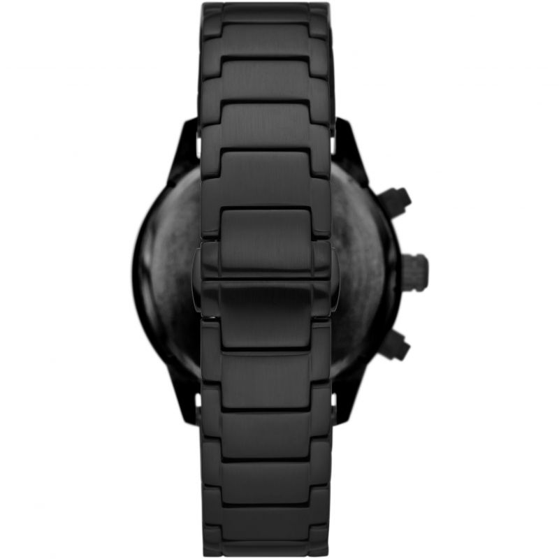AR11472 caseback view of black stainless steel case and bracelet