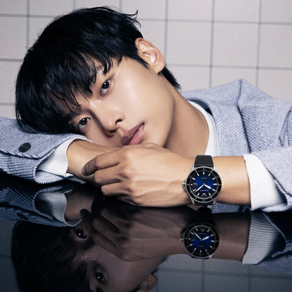 Emporio Armani Silver and Blue Men's Watch - AR11516