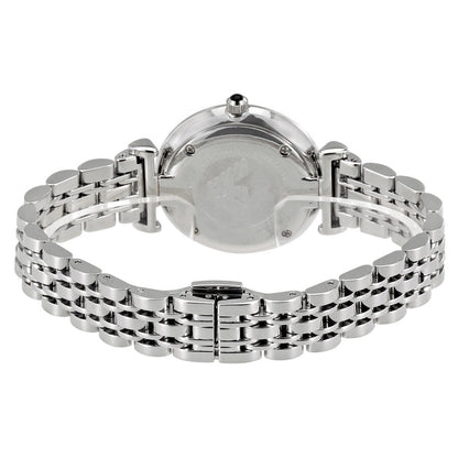 Emporio Armani AR1682 watch caseback and silver bracelet detail
