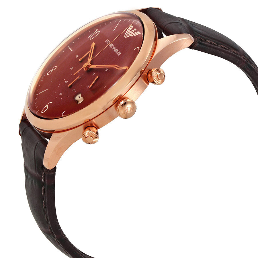 Emporio Armani Classic Chronograph Burgundy Dial Men's Watch AR1890