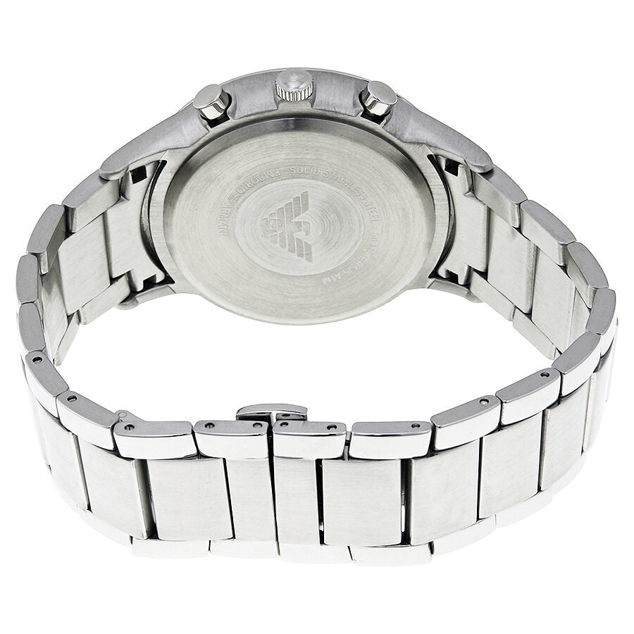 Emporio Armani AR2448 watch caseback with stainless steel back and bracelet
