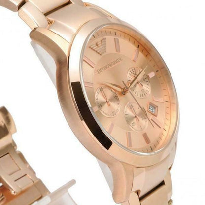 Emporio Armani Classic Rose Gold Chronograph Men's Watch AR2452