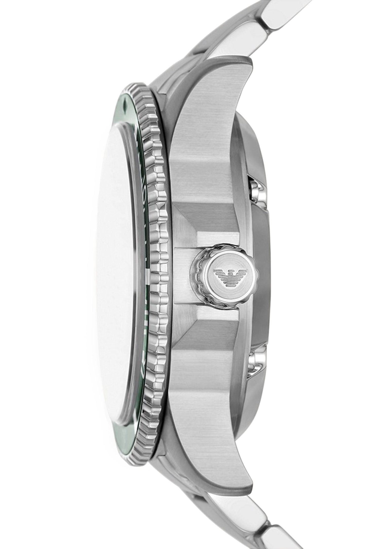 Emporio Armani Diver Automatic Skeleton Dial Silver Men's Watch - AR60061