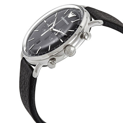 Emporio Armani Aviator Chronograph Quartz Black Dial Men's Watch AR11143