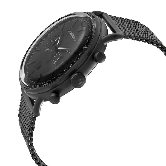 Emporio Armani Aviator Chronograph Black Mesh Men's Watch - AR11264