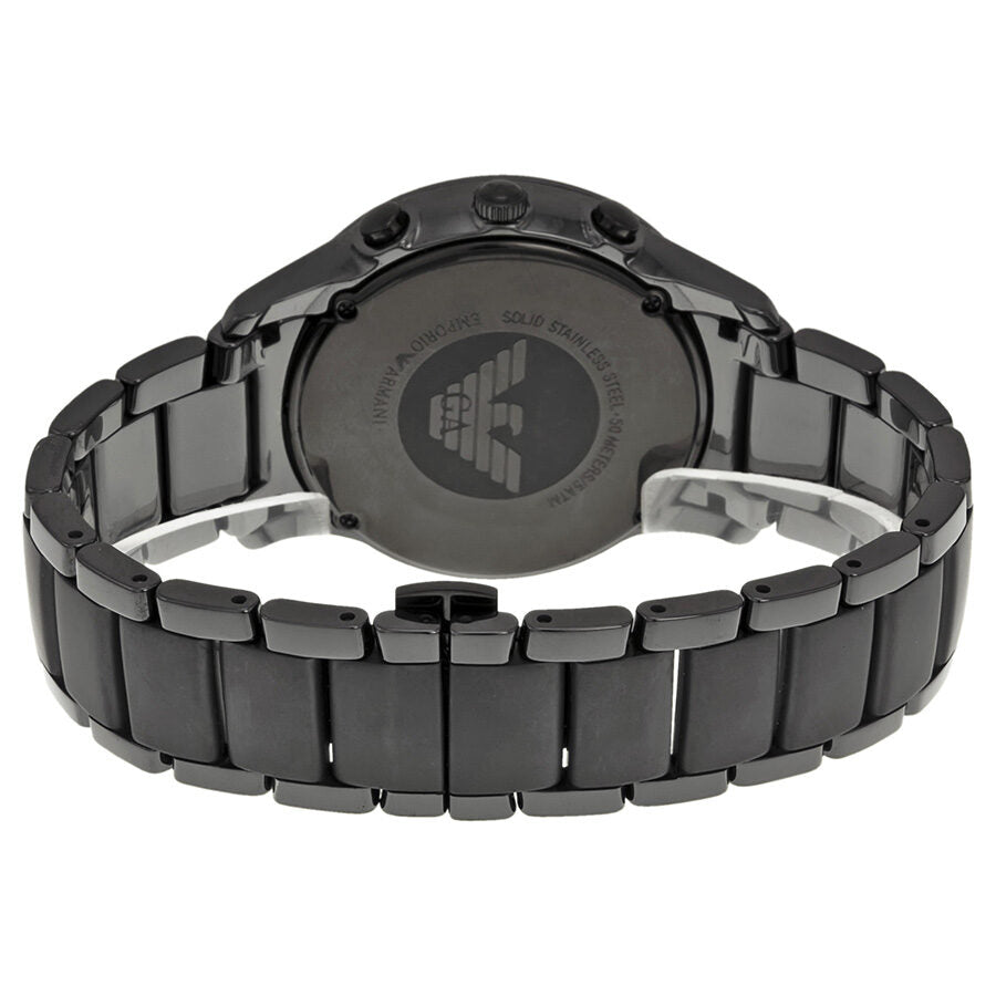 Emporio Armani Ceramica Chronograph Black Dial Men's Watch AR1452