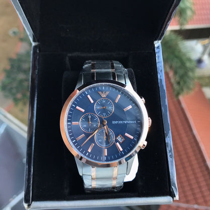 Emporio Armani AR80025 watch in original packaging with black and white branded gift box