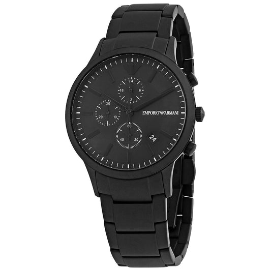 Emporio Armani Renato Chronograph All Black Men's Watch - AR11275