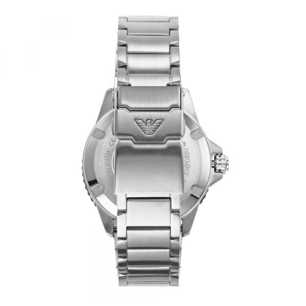 Emporio Armani Diver Three-Hand Date Green Dial Silver Men's Watch - AR11338 (DEFECT)