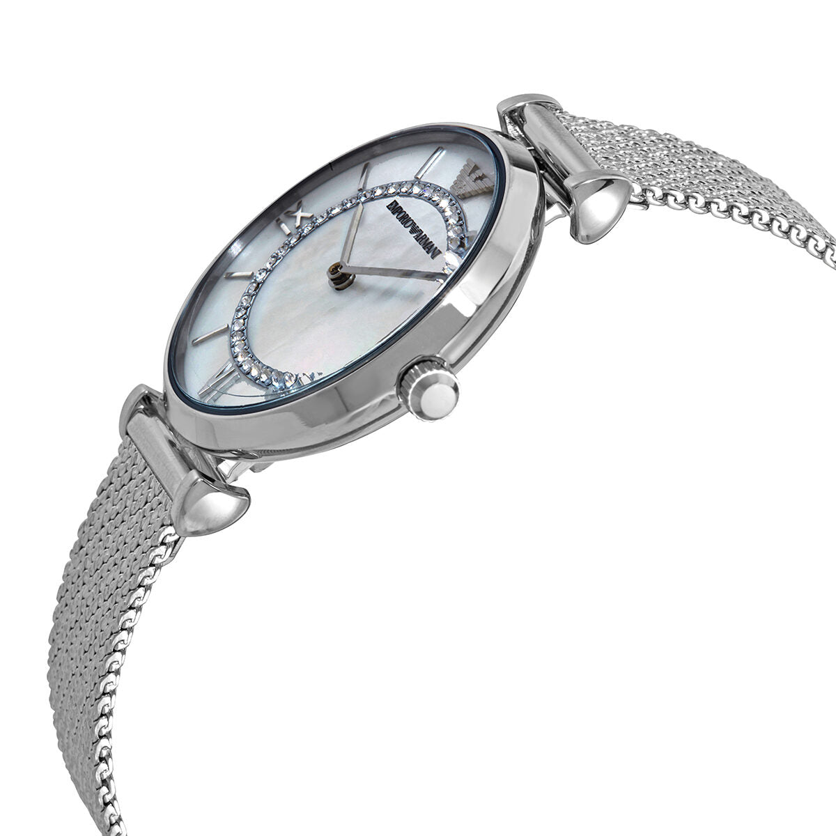 Emporio ArmaniGianni T-Bar White MOP Dial Women's Watch - AR11319