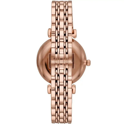 Emporio Armani Gianni T-Bar Rose Gold Women's Watch - AR11110