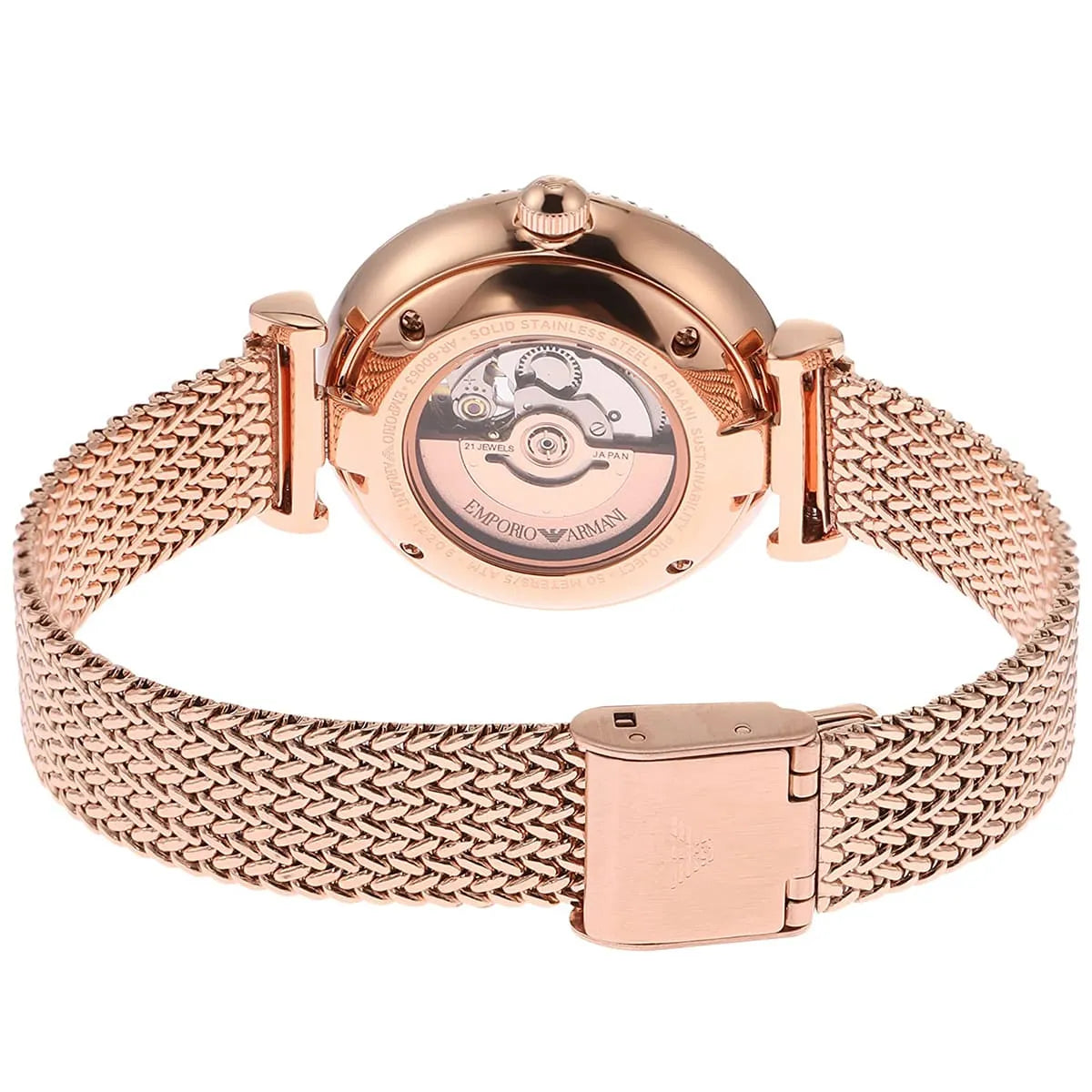 Emporio Armani Rose Gold Ladies Watch - AR60063