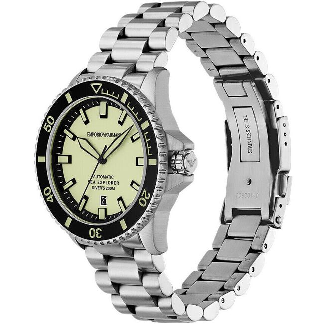 Emporio Armani Sea Explorer Automatic Stainless Steel Watch AR60083