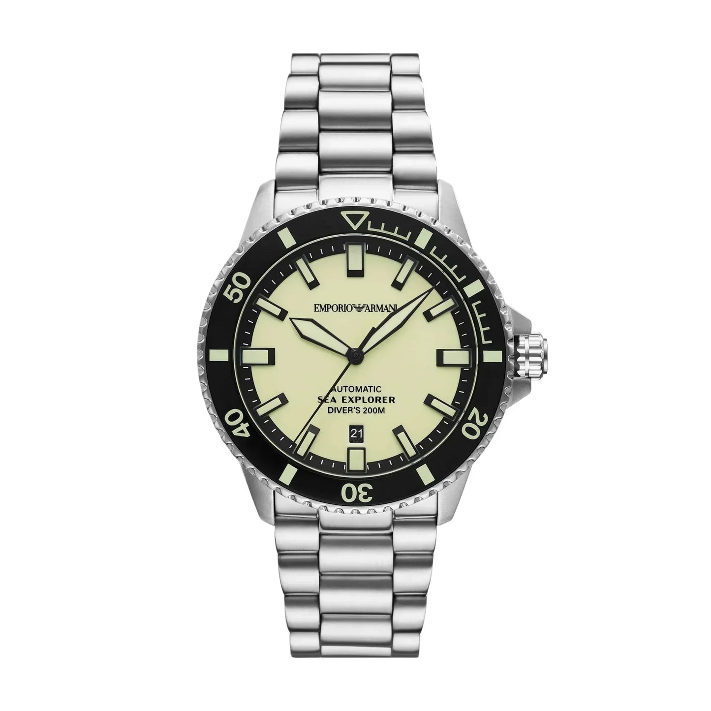 Emporio Armani Sea Explorer Automatic Stainless Steel Watch AR60083