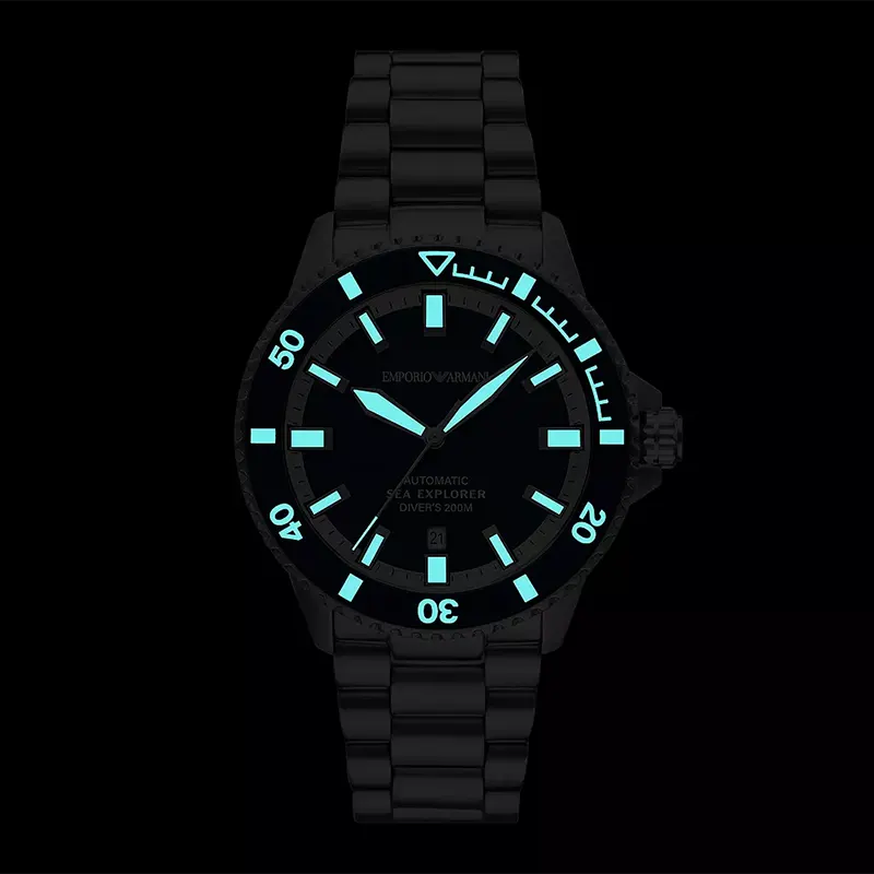 Emporio Armani Sea Explorer Automatic Stainless Steel Watch AR60087