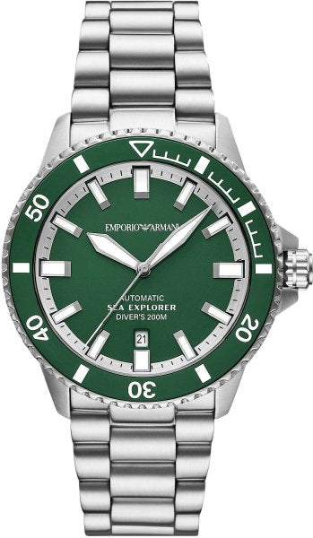 Emporio Armani Sea Explorer Automatic Stainless Steel Watch AR60088