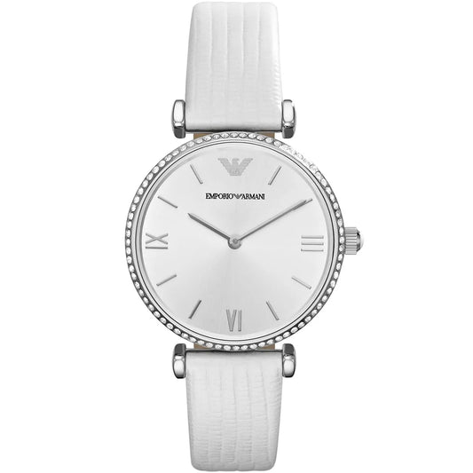 Emporio Armani Gianni T-Bar Silver Women's Watch - AR1680