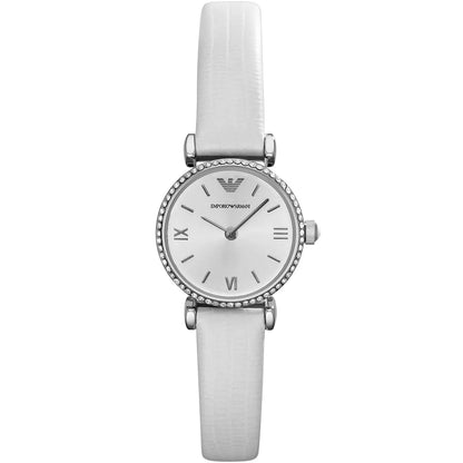 Emporio Armani Gianni T-Bar Mini Silver Women's Watch - AR1686