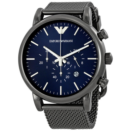 Emporio Armani Classic Gunmetal Chronograph Dial Men's Watch AR1979