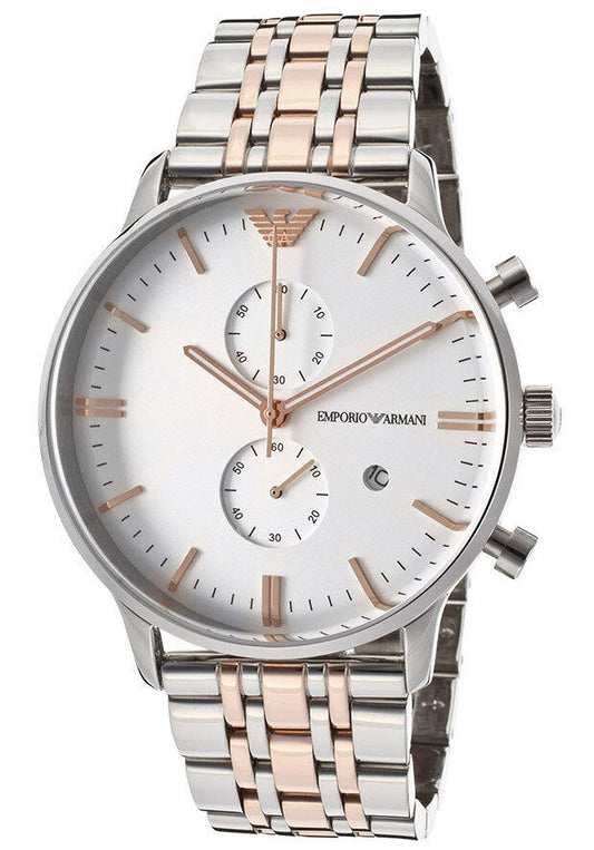 Emporio Armani Gianni XLarge Two-Tone Men's Watch - AR0399