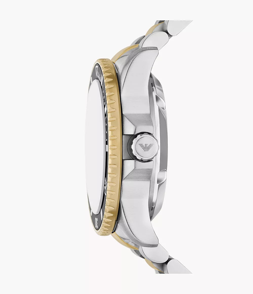 Emporio Armani Sea Explorer Automatic Two-Tone Stainless Steel Men's Watch - AR60089