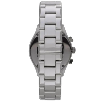Emporio Armani Valente White Ceramica Chronograph Men's Watch - AR1460
