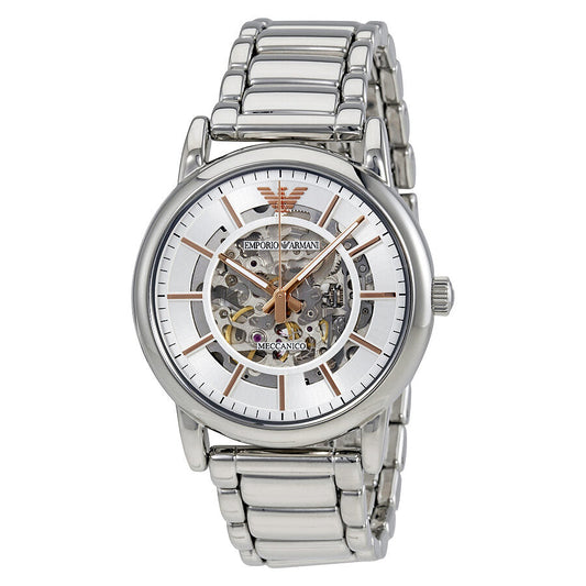 Emporio Armanii Luigi Automatic Silver Men's Watch - AR1980
