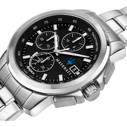 Maserati Successo Silver Chronograph Men's Watch R8873645003