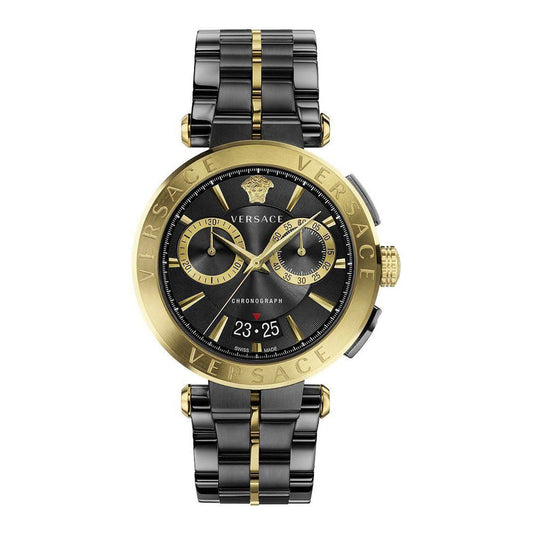 Versace Aion Black Chronograph Men's Watch VE1D01620