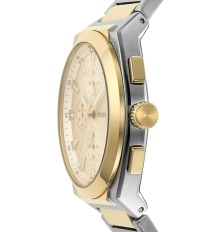 Fossil Everett Chronograph Quartz Cream Dial Men's Watch -FS5796