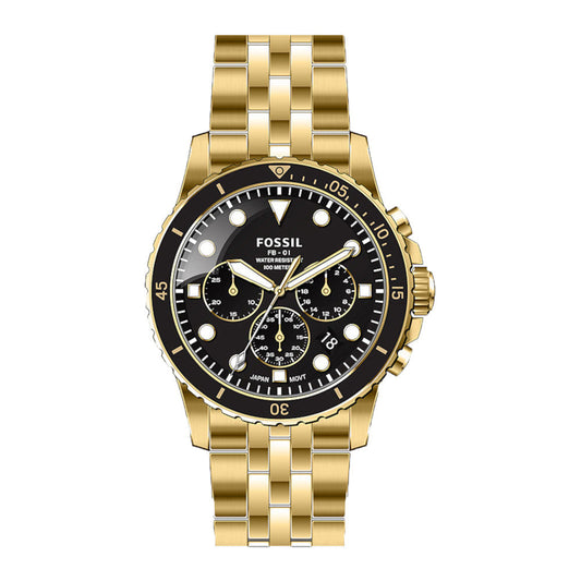 Fossil FB-01 Chronograph Quartz Black Dial Men's Watch - FS5836