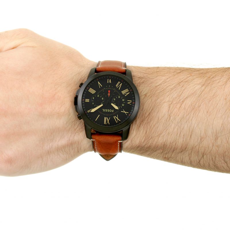Fossil Grant Chronograph Black Dial Men's Watch - FS5241