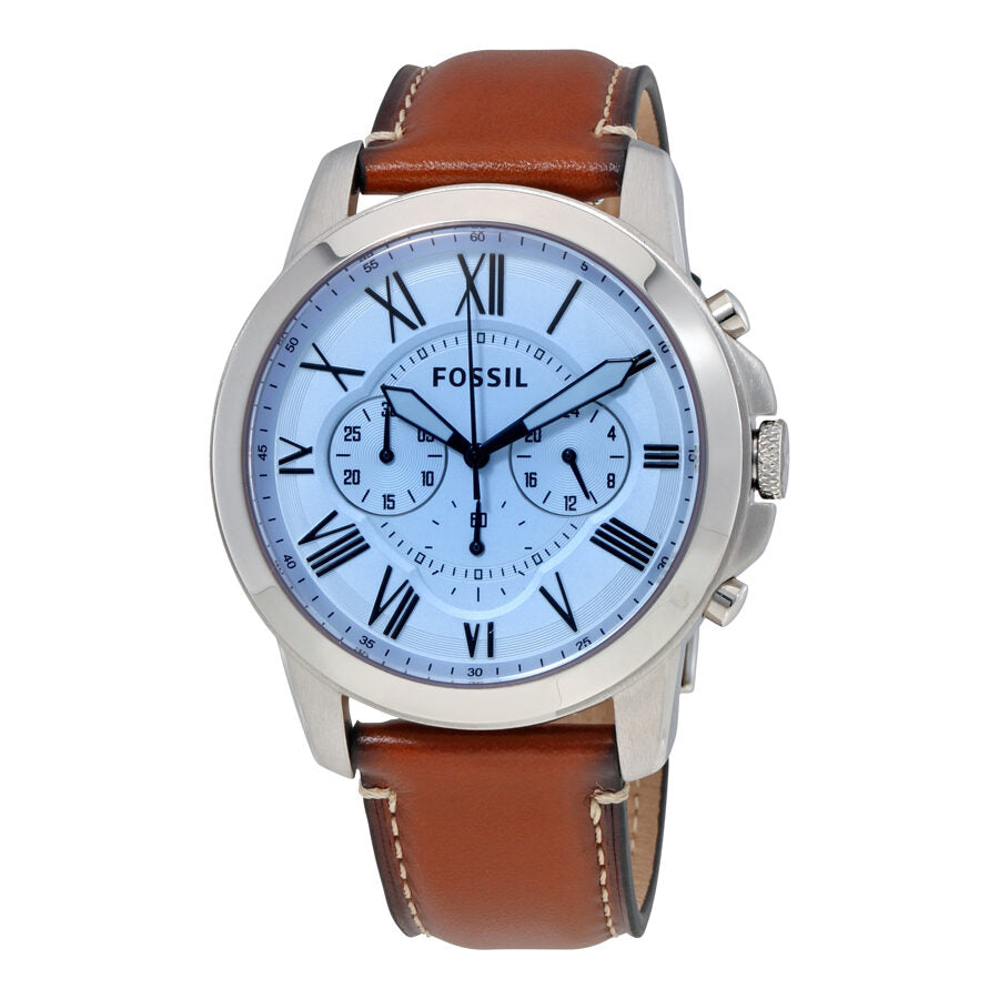 Fossil Grant Chronograph Silver Dial Men's Watch - FS5184