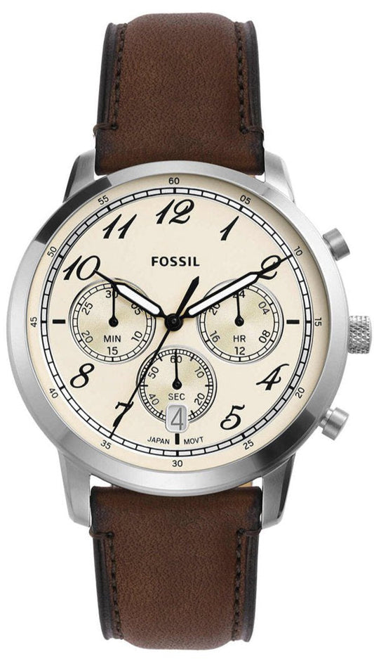 Fossil Neutra Chronograph Brown Leather Men's Watch - FS6022