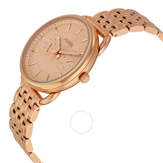 Fossil Tailor Multifunction Rose Dial Ladies Watch ES3713