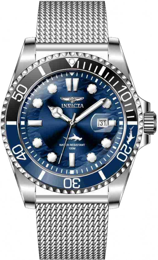 Invicta Pro Diver Quartz Blue Dial Batman Bezel Men's Watch 47173
