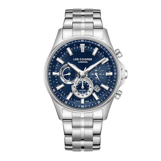 Lee Cooper Multifunction Blue Dial Silver Men's Watch - LC08213.390