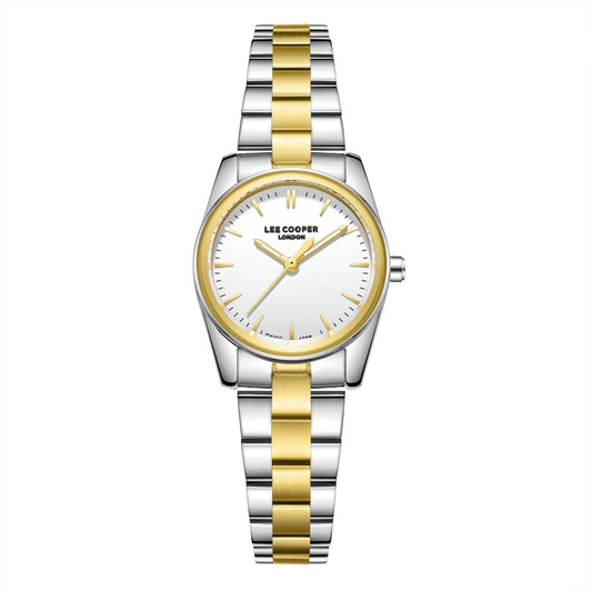 Lee Cooper Sylara White MOP Dial Two Tone Watch - LC08299.230